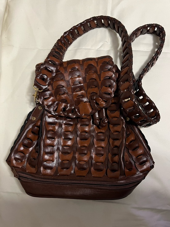 Weatherproof Handbags - Unbranded Vegan Leather Braided Backpack